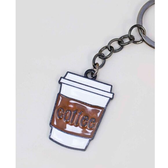 Coffee Cup Charm Keychain   *2/12$* - Picture 1 of 3
